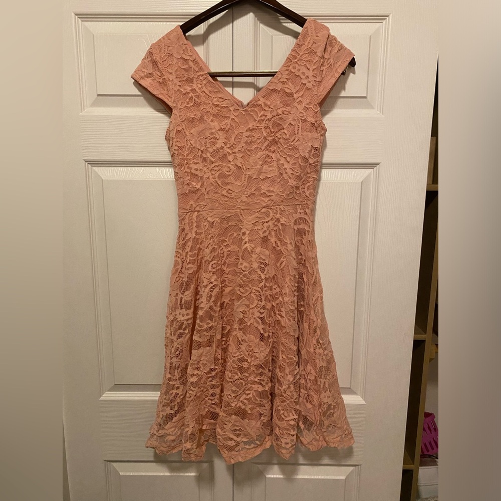 Pink Lace Dress